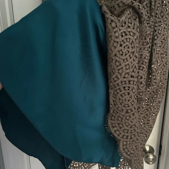 NEW Peter Cohen Elegant Eyelet Lace Sleeveless Dress - Olive Green 100% cotton - Picture 2 of 14